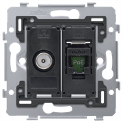 Niko Розетка TV+RJ45 UTP, cat6, винт клеммы 170-79238