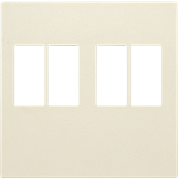 Niko Накладка двойной аудиорозетки, 4мм2, слоновая кость 100-69701