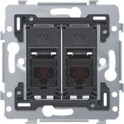 Niko Механизм розетки RJ11x2, UTP 170-75214