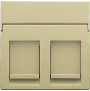 Niko Золото Накладка на розетку RJx2 221-65200