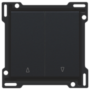 Niko Накладка на выключатель для жалюзи, черный 161-65914