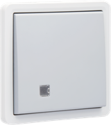 Niko Hydro Серый Выключатель 1-клавишный двухполюсный, с/п, IP55, пруж клемм 700-37205