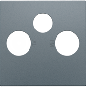 Niko Свинцово-серый Накладка TV/FM/SAT 220-69551