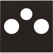 Niko Шоколад Накладка TV/FM/SAT 124-69551