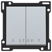 Niko Серебро Накладка на выключатель для жалюзи 121-65918