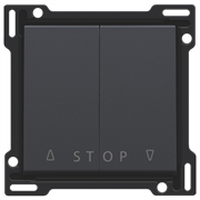 Niko Антрацит Накладка на выключатель для жалюзи 122-65918