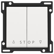 Niko Белый Накладка на выключатель для жалюзи 154-65918