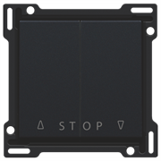 Niko Черный Накладка на выключатель для жалюзи 161-65918