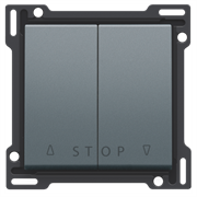 Niko Свинцово-серый Накладка на выключатель для жалюзи 220-65918