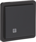 Niko Hydro Черный Выключатель 1-клавишный двухполюсный, с/п, IP55, пруж клемм 761-37205