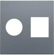 Niko Накладка TV + RJ, свинцово-серый 220-65702