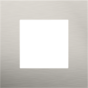 Niko Pure Cталь/антрацит Рамка на 1 пост 150-76100