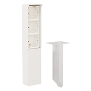 Niko Hydro Белый Уличный столбик на 3 поста 701-36830