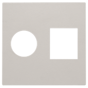 Niko Накладка TV + RJ, серый 102-65702