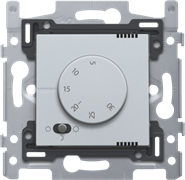 Niko Серебро Терморегулятор с датчиком в комплекте 121-88001