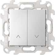 Simon 24 Алюминий Выключатель жалюзи 10A 250В~ 2410331-033