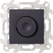 Simon 24 Графит Светорегулятор LED поворотно-нажимной проходной 6-60Вт 230В~ 2412313-038