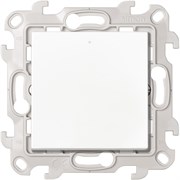 Simon 24 Белый Однополюсный выключатель с подсветкой 10AX 250В~ 2420104-030