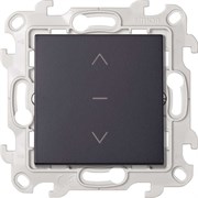 Simon 24 Графит Выключатель жалюзи 3-позиционный 10A 250В~ 2420333-038