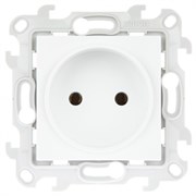 Simon 24 Белая Розетка 2К без защитных шторок 2450442-030