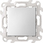 Simon 24 Алюминий Переключатель (проходной) с подсветкой 10AX 250В~ 4 2450204-033