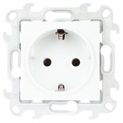 Simon 24 Белая Розетка 2К+3 Sсhuko без защитных шторок 2450434-030