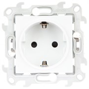 Simon 24 Белая Розетка 2К+3 с защитными шторками Push&Go 2420432-030