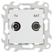 Simon 24 Белая Розетка TV-SAT одиночная 2410487-030