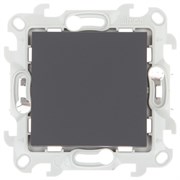 Simon 24 Графит Одноклавишный выключатель Push&Go 2420101-038