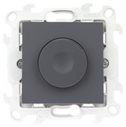 Simon 24 Графит Светорегулятор проходной, 40-450W 2410313-038