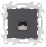 Simon 24 Графит Телефонная розетка RJ11 2410480-038