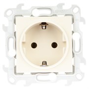 Simon 24 Слоновая кость Розетка 2К+3 Sсhuko без защитных шторок 2450434-031