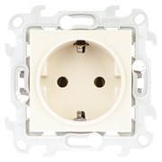 Simon 24 Слоновая кость Розетка 2К+3 без защитных шторок Push&Go 2420434-031