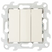 Simon 24 Слоновая кость Трехклавишный выключатель 2450391-031