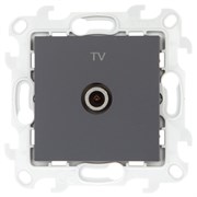 Simon 24 Графит Розетка TV одиночная 2450477-038