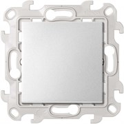 Simon 24 Алюминий Кнопочный выключатель с подсветкой 10A 250В~ 2420160-033