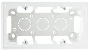 Simon 24 Белая Коробка монтажная для накладного монтажа на 2 поста 2400752-030