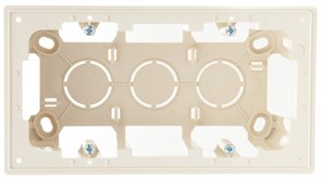 Simon 24 Слоновая кость Коробка монтажная для накладного монтажа на 2 модуля 2400752-031