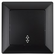 Intro Переключатель Solo 4-103-05 одноклавишный 10А-250В, IP20, СУ, антрацит Б0053581