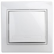 Intro Переключатель Plano 1-108-01 промежуточный, 10А-250В, IP20, СУ, белый Б0053816