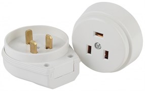 Intro 9-802-01 Соединитель электрический 2P+E(СЭ.РВШ32-002), 32А-250В, ОУ, ПЭТФ (6/36/1080) Б0050372