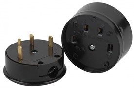 Intro 9-803-06 Соединитель электрический 3P+N (СЭ 30-В-А-25/380), 25А-380В, ОУ, карболит (6/36/1080) Б0050374