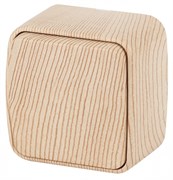 Intro 3-101-11 Выключатель, 10А-250В, IP20, ОУ, Polo, сосна (18/360/4320) Б0036102