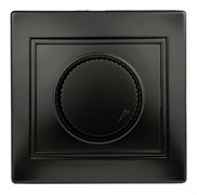 Intro Светорегулятор Plano 1-401-05 (диммер) поворотный, 600Вт 230В, IP20, СУ, антрацит Б0053938