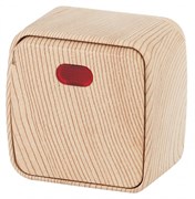 Intro 3-102-11 Выключатель с подсветкой, 10А-250В, IP20, ОУ, Polo, сосна (18/360/4320) Б0036103