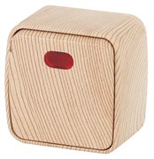 Intro Выключатель Polo 3-102-11 одноклавишный с подсветкой, 10A-250В, IP20, ОУ, сосна Б0053532