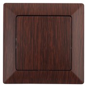 Intro Выключатель Solo 4-101-10 одноклавишный 10А-250В, IP20, СУ, венге Б0053553