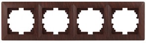Intro 4-504-10 Рамка на 4 поста, СУ, Solo, венге (14/140/1120) Б0043429