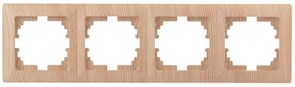 Intro 4-504-11 Рамка на 4 поста, СУ, Solo, сосна (14/140/1680) Б0043430