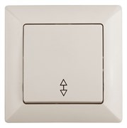 Intro Переключатель Solo 4-103-02 одноклавишный 10А-250В, IP20, СУ, слоновая кость Б0053577